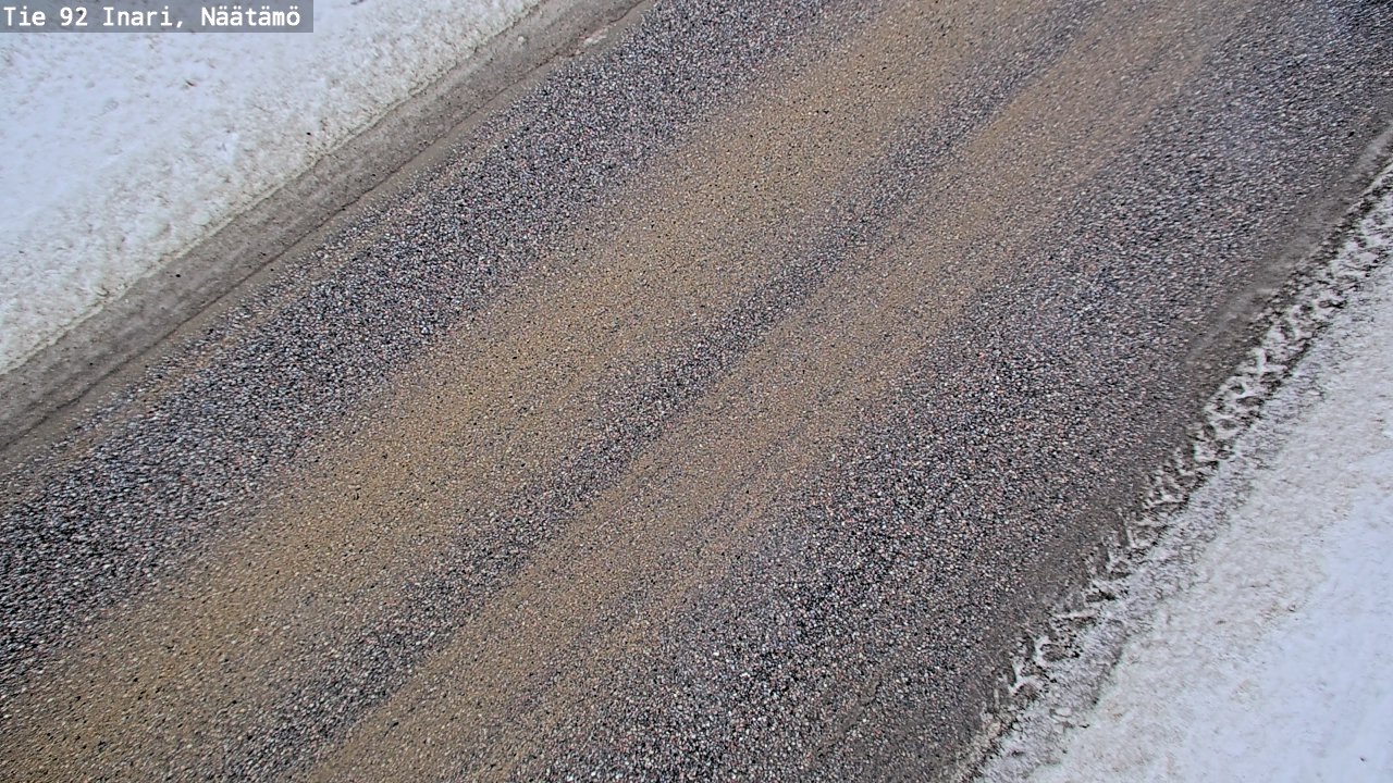 Weather Camera Image Road 92 Inari, Näätämö, Inari, Lappi
