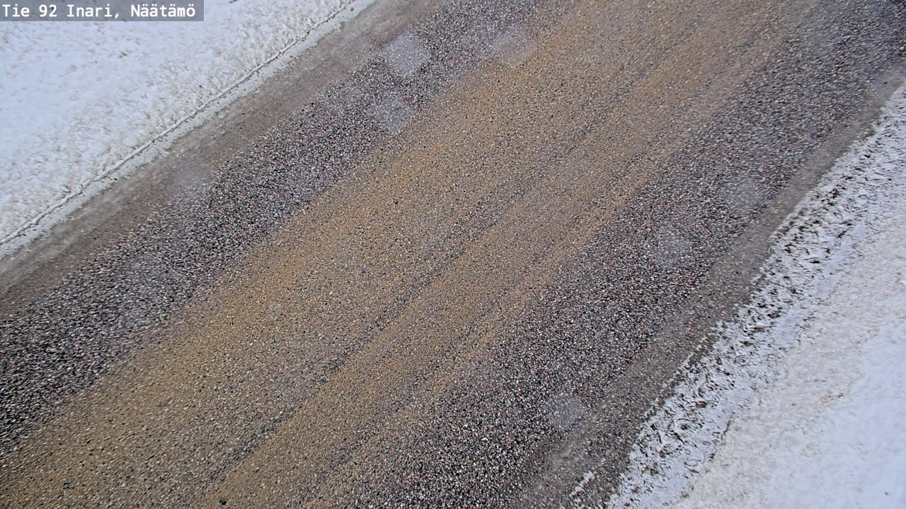 Weather Camera Image Road 92 Inari, Näätämö, Inari, Lappi
