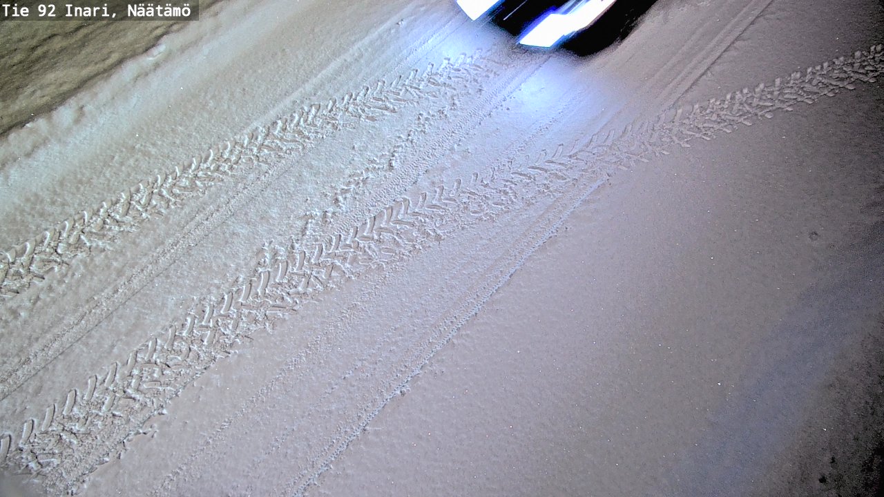 Weather Camera Image Road 92 Inari, Näätämö, Inari, Lappi