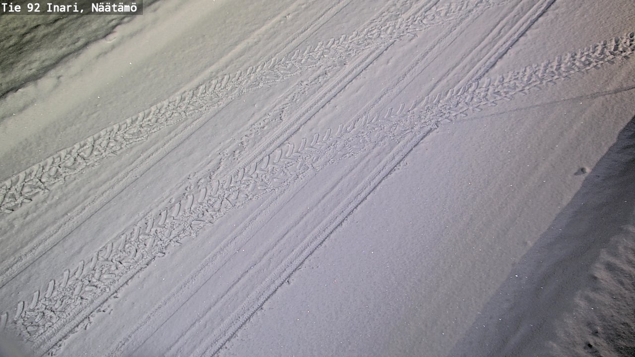 Weather Camera Image Road 92 Inari, Näätämö, Inari, Lappi