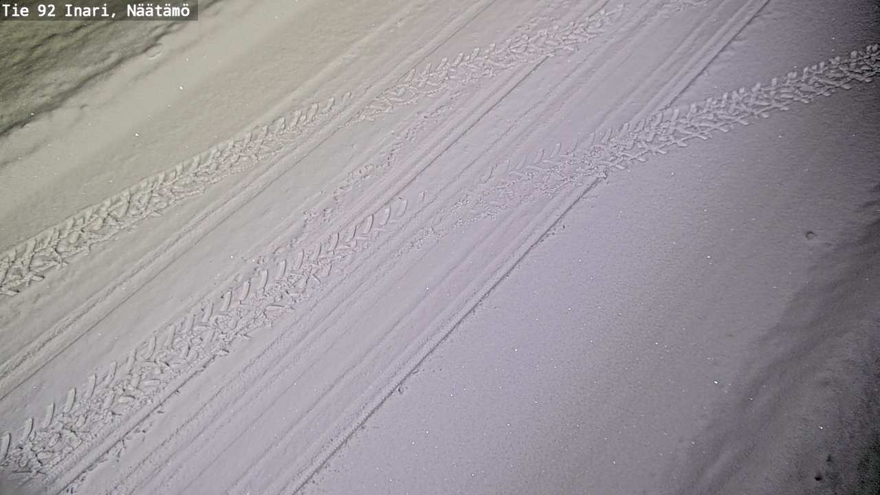 Weather Camera Image Road 92 Inari, Näätämö, Inari, Lappi