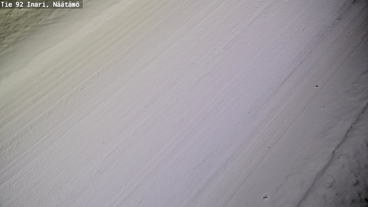 Weather Camera Image Väg 92 Enare, Näätämö, Inari, Lappi