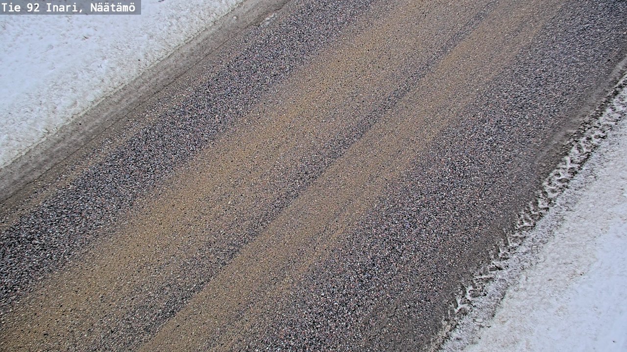 Weather Camera Image Road 92 Inari, Näätämö, Inari, Lappi