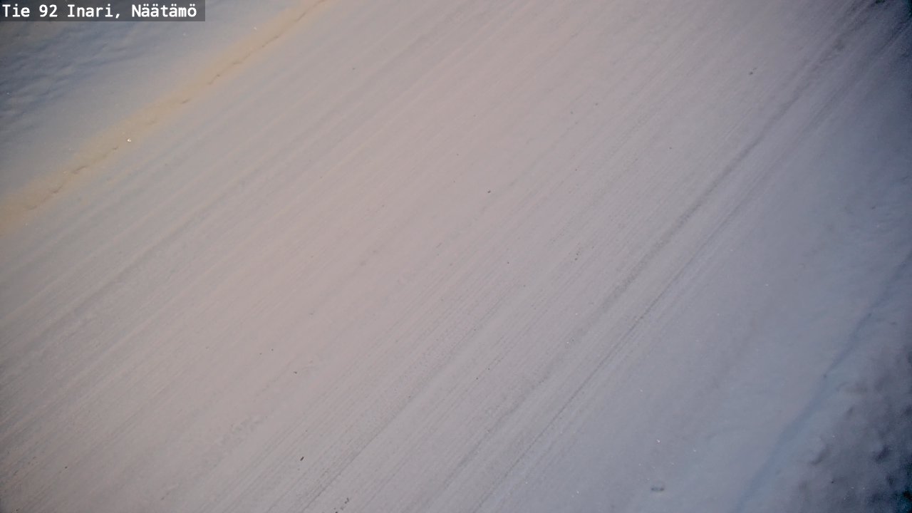 Weather Camera Image Väg 92 Enare, Näätämö, Inari, Lappi