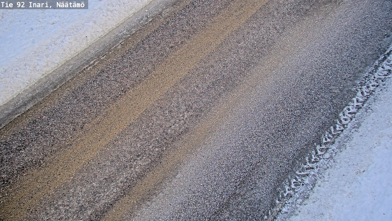 Kelikamerat Kuva Tie 92 Inari, Näätämö, Inari, Lappi