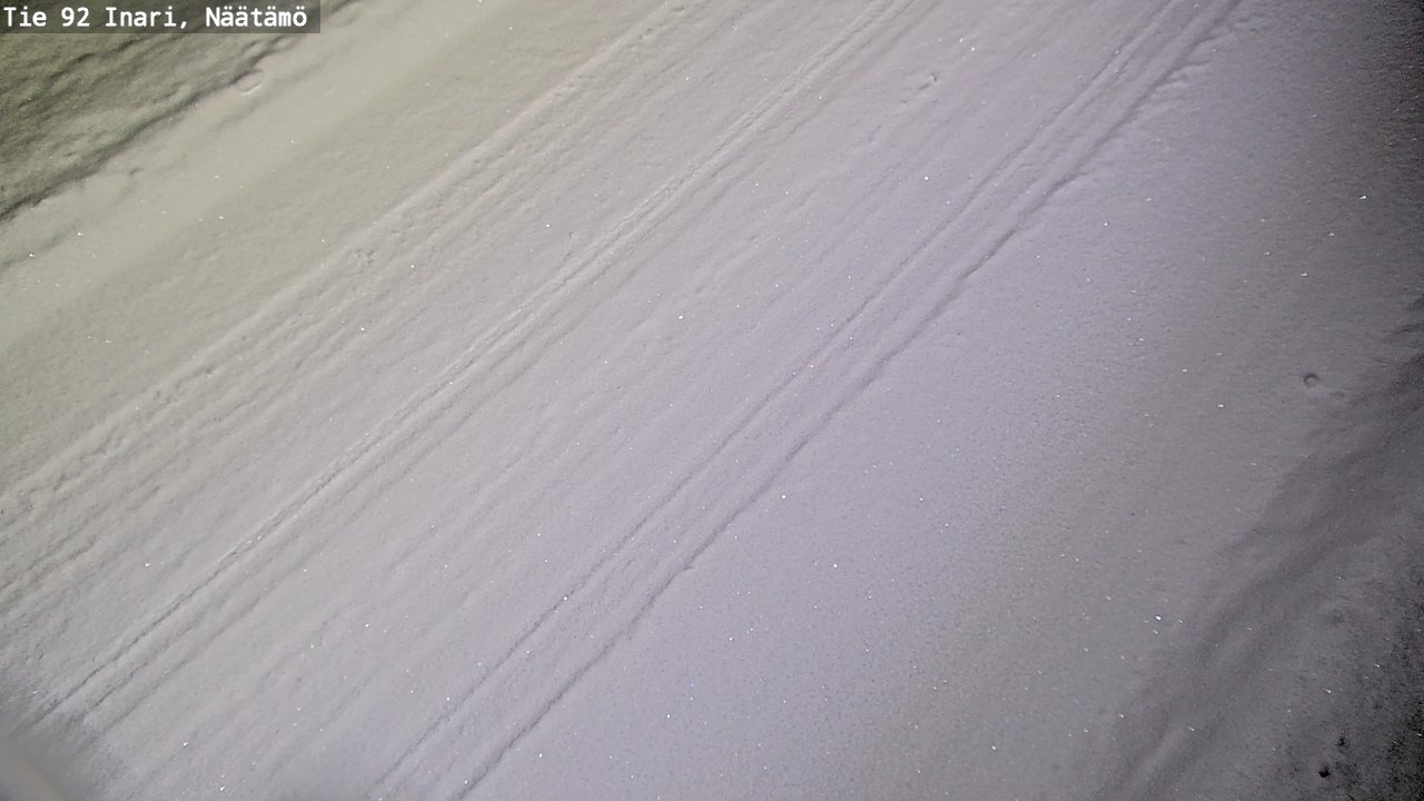 Weather Camera Image Road 92 Inari, Näätämö, Inari, Lappi