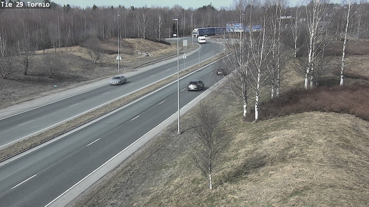 Weather Camera Image Väg 29 Torneå, Tornio, Lappi