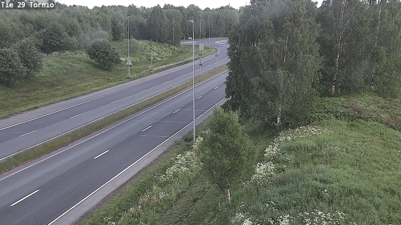 Weather Camera Image Väg 29 Torneå, Tornio, Lappi