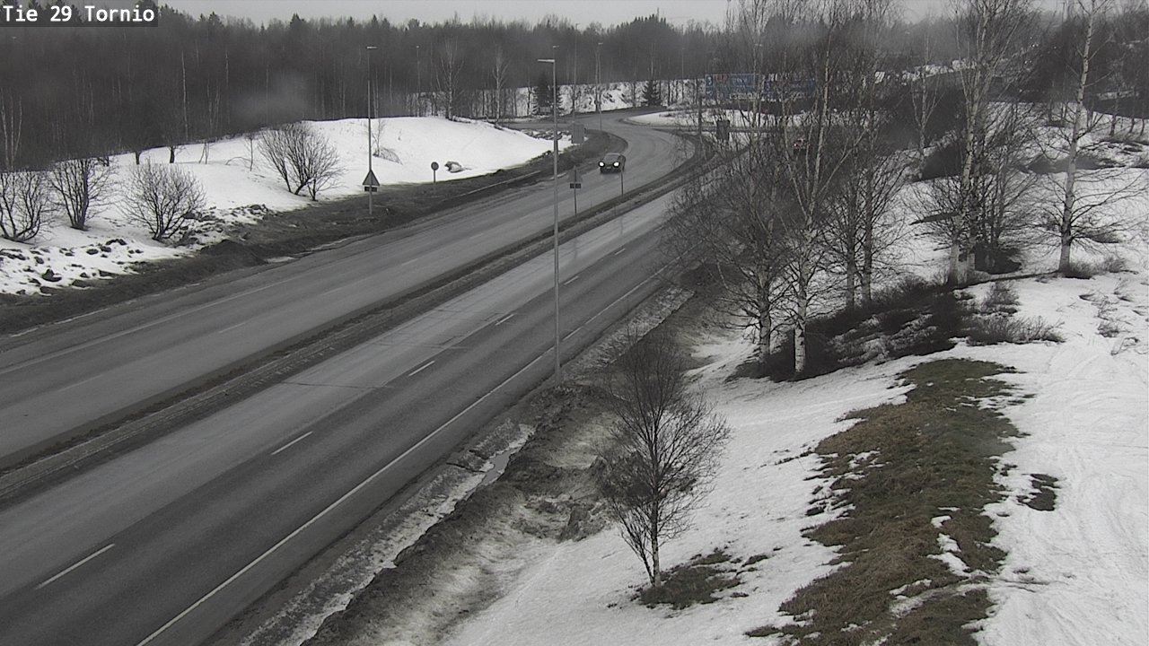 Weather Camera Image Väg 29 Torneå, Tornio, Lappi