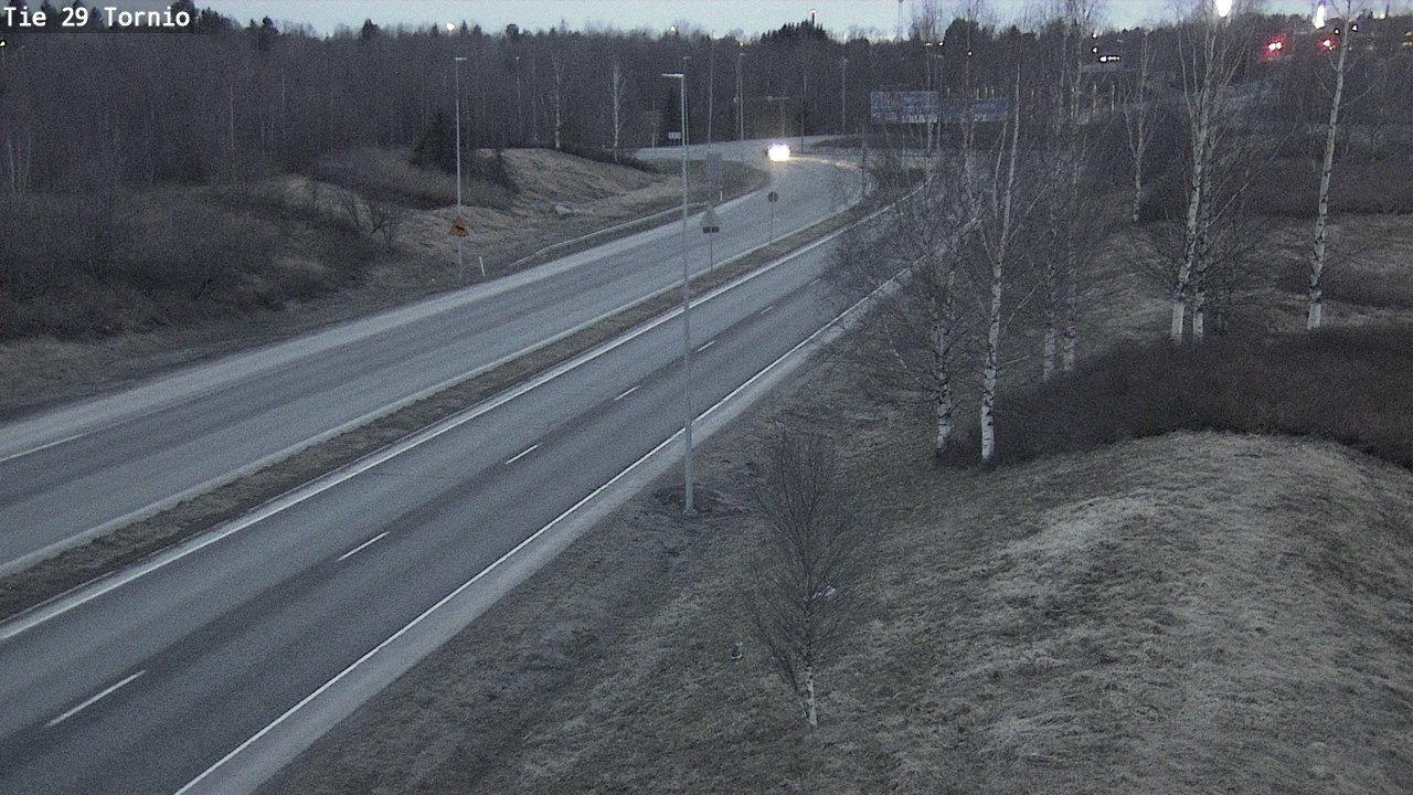 Weather Camera Image Väg 29 Torneå, Tornio, Lappi