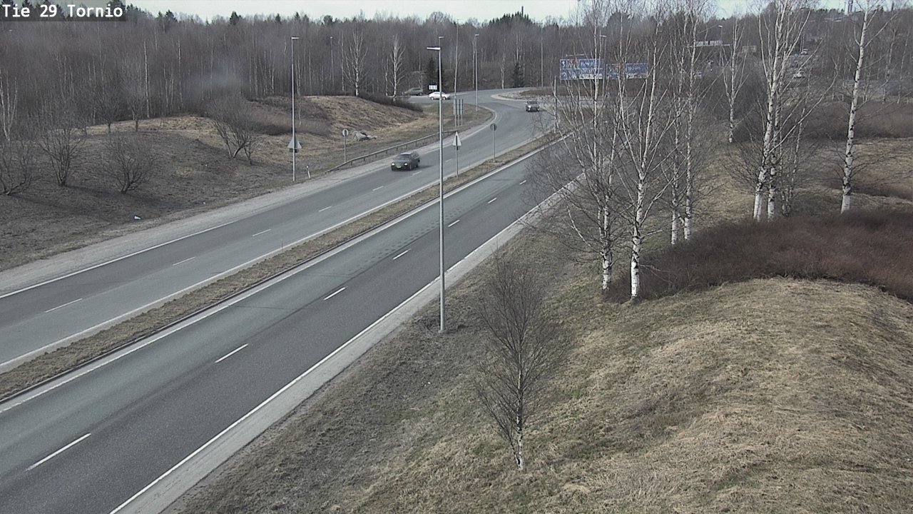 Weather Camera Image Väg 29 Torneå, Tornio, Lappi