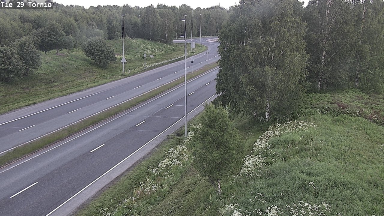 Weather Camera Image Väg 29 Torneå, Tornio, Lappi