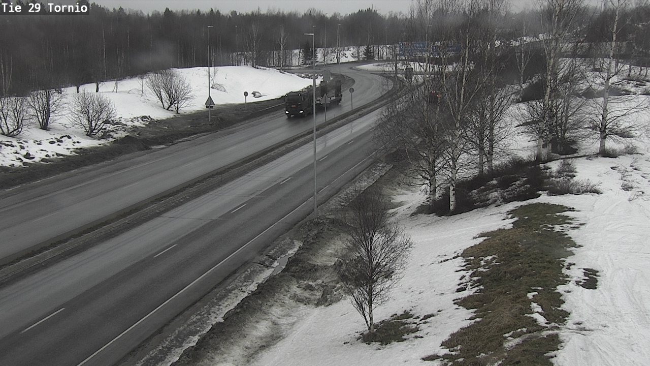 Weather Camera Image Väg 29 Torneå, Tornio, Lappi