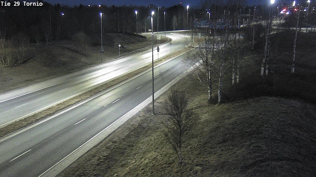 Weather Camera Image Väg 29 Torneå, Tornio, Lappi