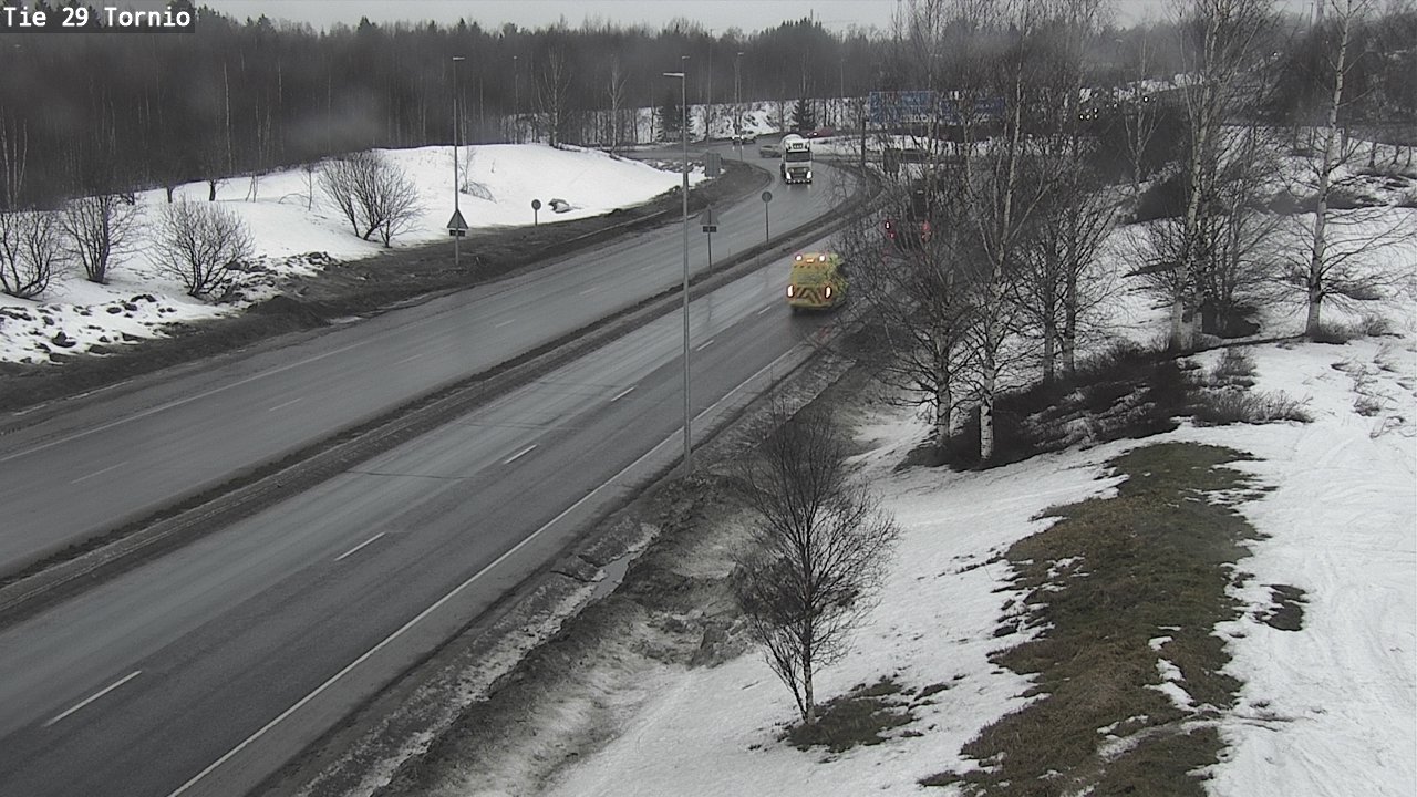 Weather Camera Image Väg 29 Torneå, Tornio, Lappi
