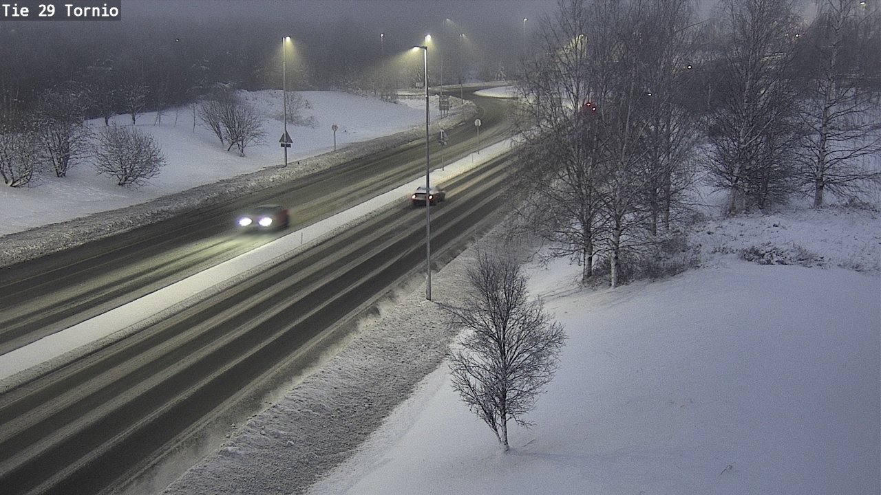 Weather Camera Image Väg 29 Torneå, Tornio, Lappi