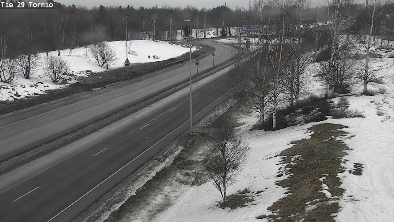 Weather Camera Image Väg 29 Torneå, Tornio, Lappi
