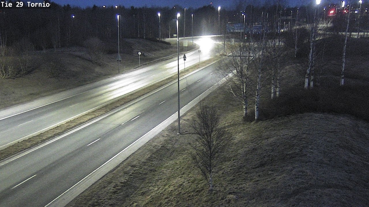 Weather Camera Image Väg 29 Torneå, Tornio, Lappi