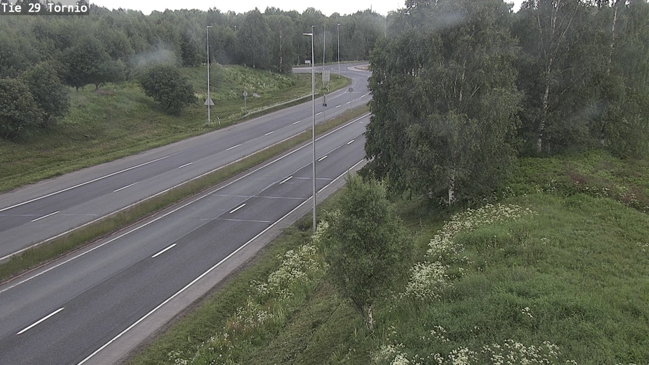 Weather Camera Image Väg 29 Torneå, Tornio, Lappi