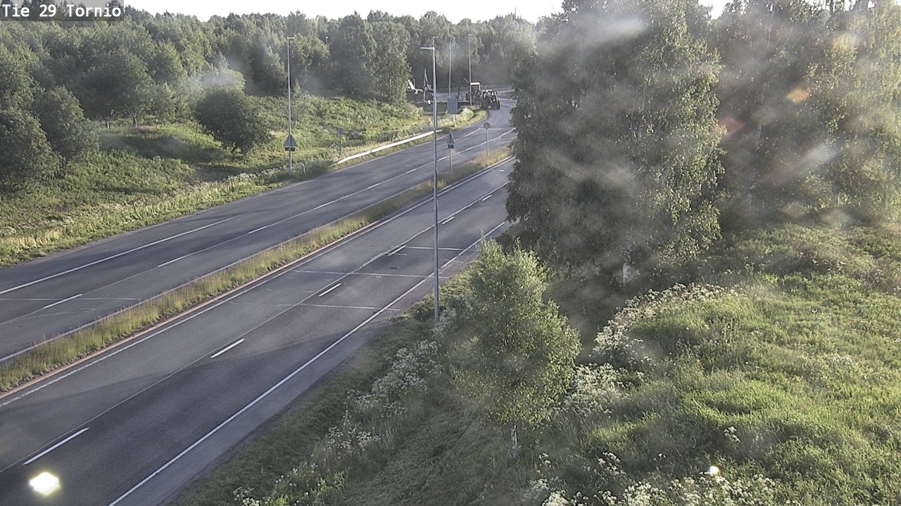 Weather Camera Image Väg 29 Torneå, Tornio, Lappi