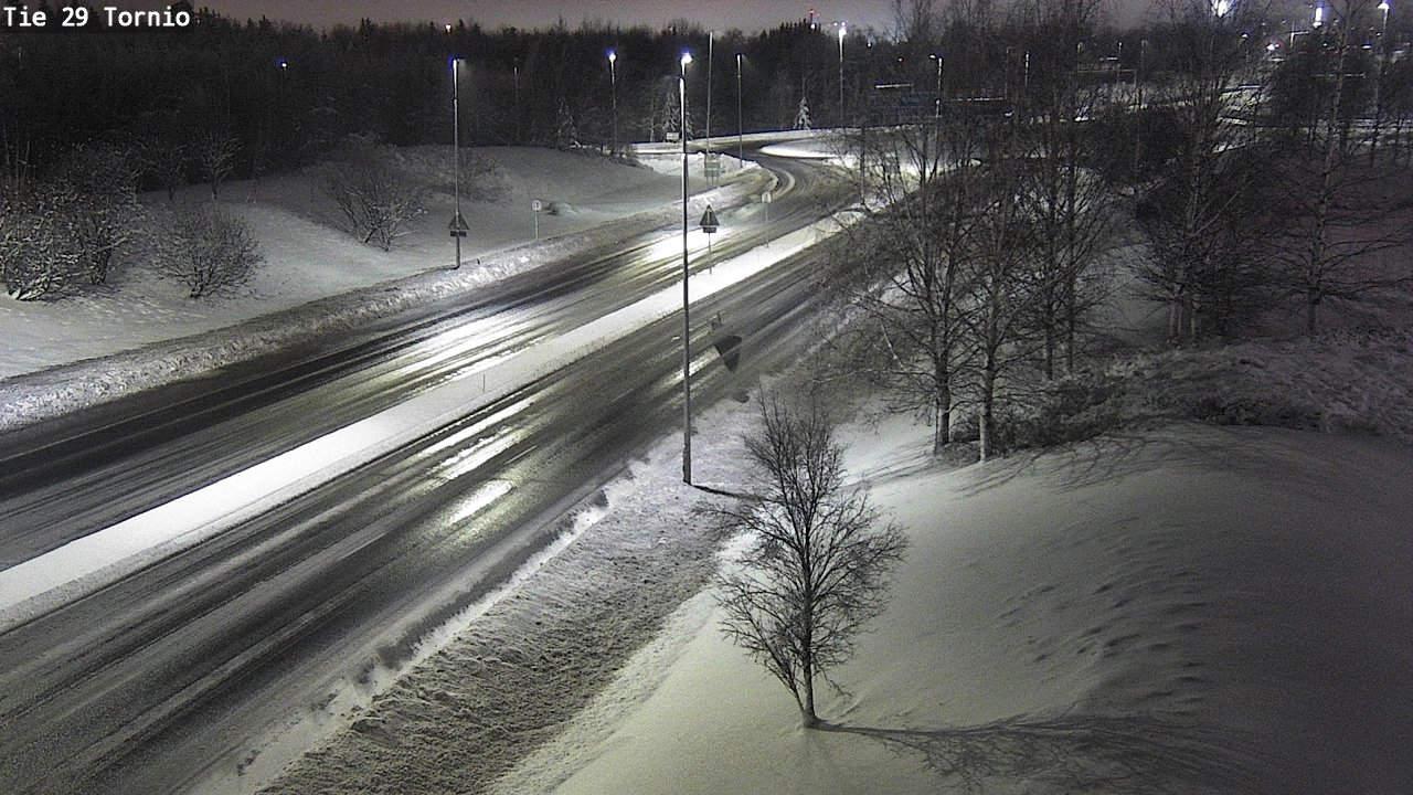 Weather Camera Image Väg 29 Torneå, Tornio, Lappi