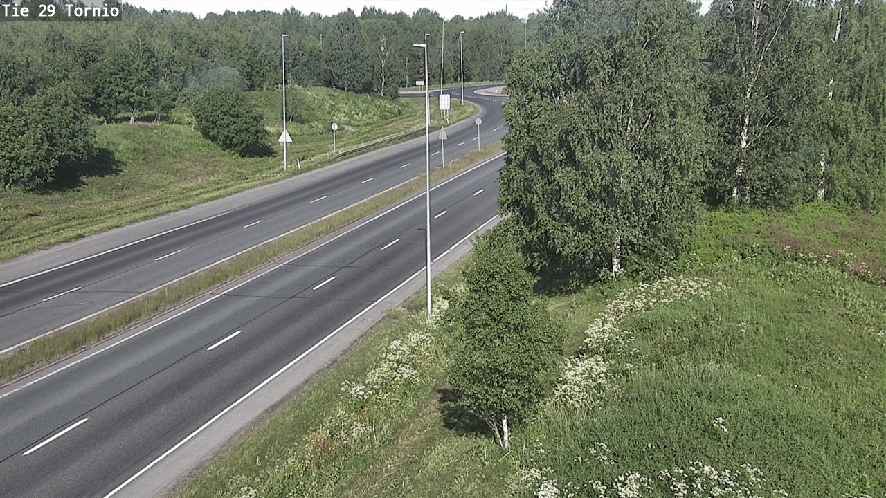 Weather Camera Image Väg 29 Torneå, Tornio, Lappi