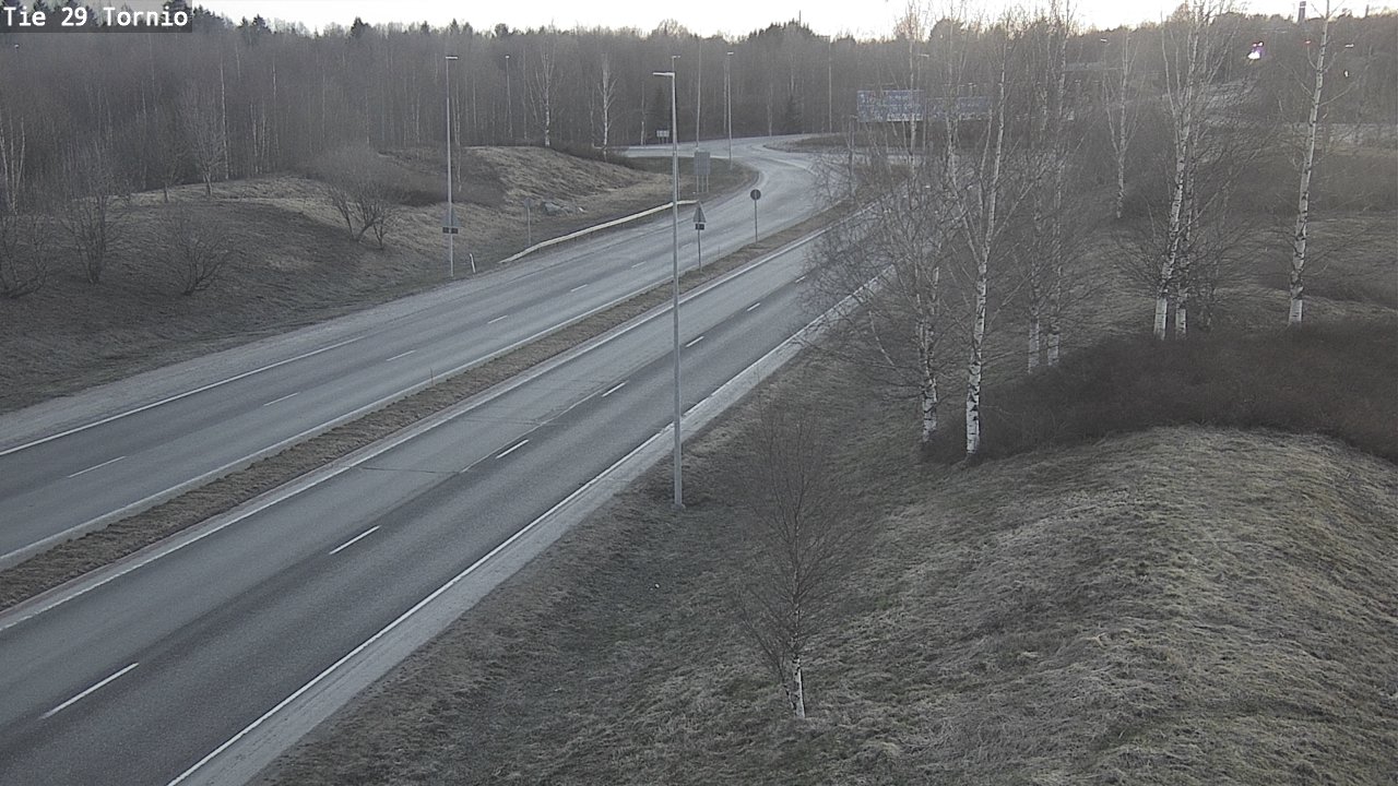 Weather Camera Image Väg 29 Torneå, Tornio, Lappi