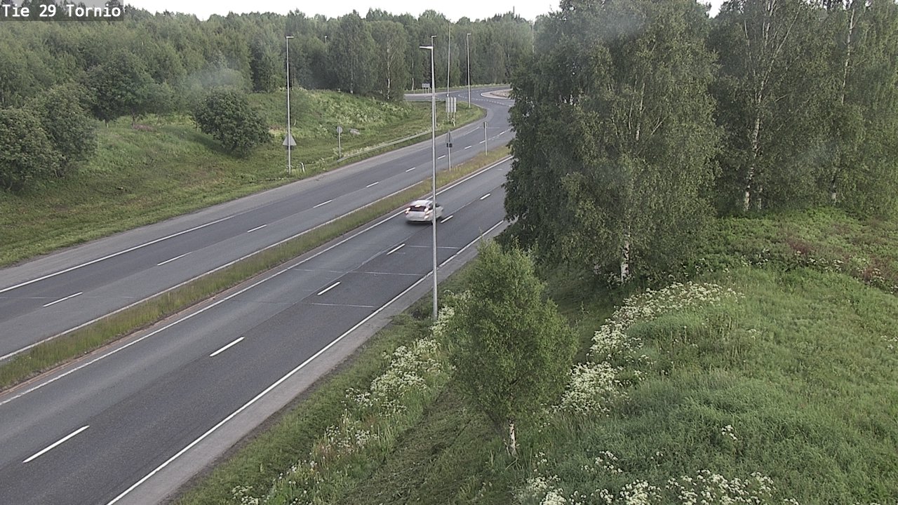 Weather Camera Image Väg 29 Torneå, Tornio, Lappi