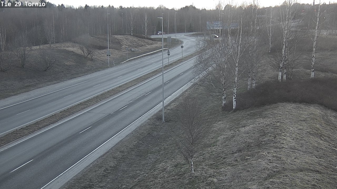 Weather Camera Image Väg 29 Torneå, Tornio, Lappi