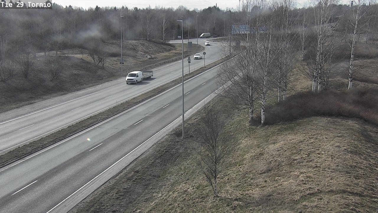 Weather Camera Image Väg 29 Torneå, Tornio, Lappi