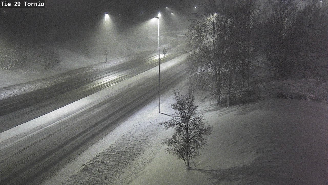 Weather Camera Image Väg 29 Torneå, Tornio, Lappi