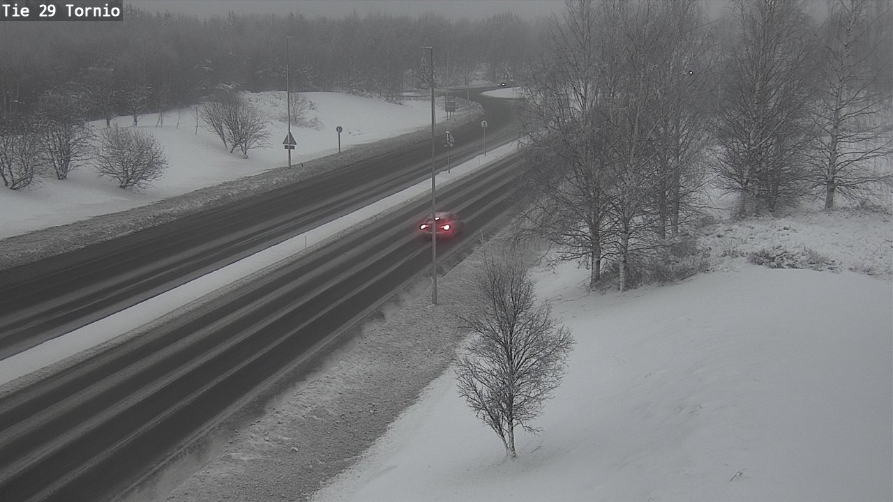 Weather Camera Image Väg 29 Torneå, Tornio, Lappi