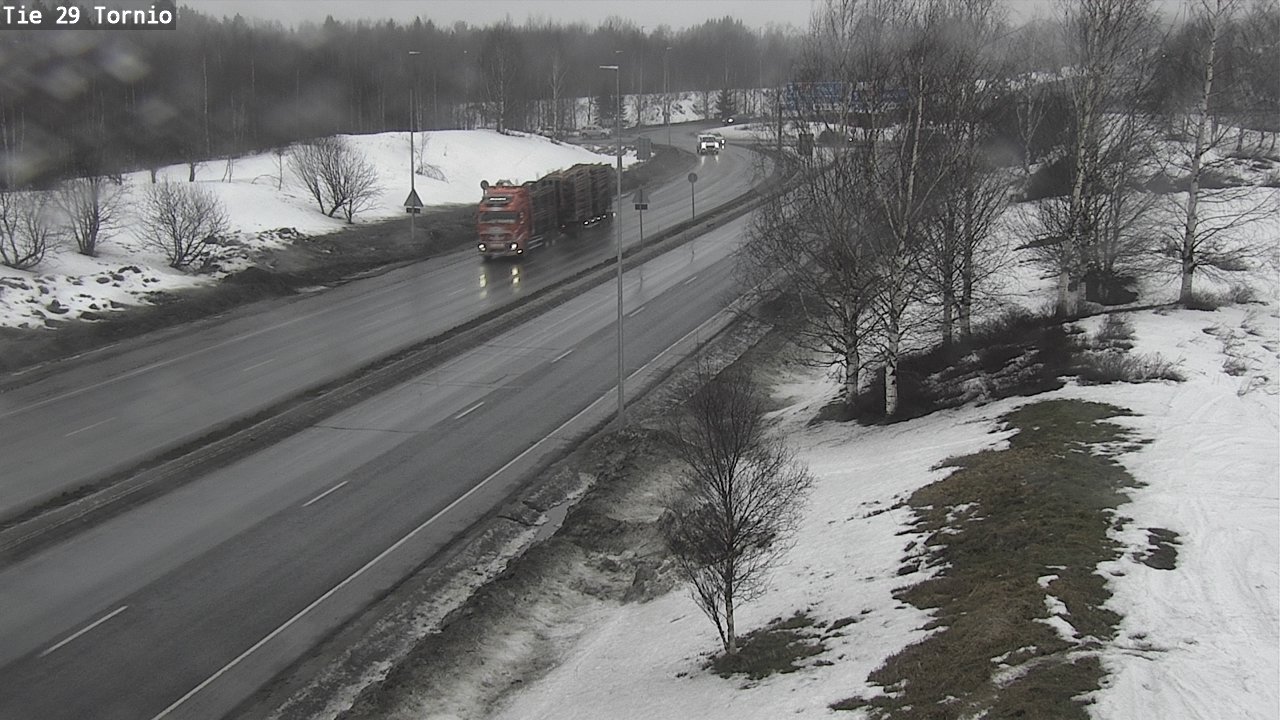 Weather Camera Image Väg 29 Torneå, Tornio, Lappi