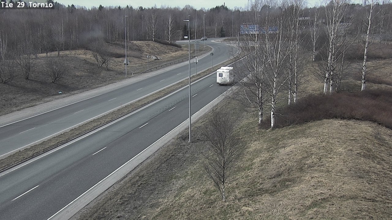Weather Camera Image Väg 29 Torneå, Tornio, Lappi
