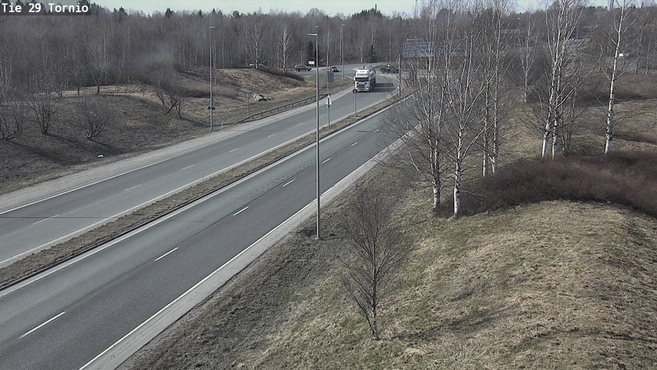 Weather Camera Image Väg 29 Torneå, Tornio, Lappi