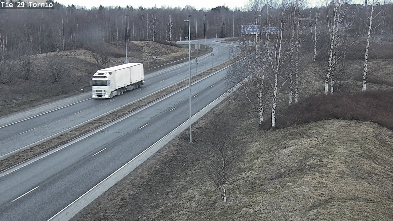 Weather Camera Image Väg 29 Torneå, Tornio, Lappi