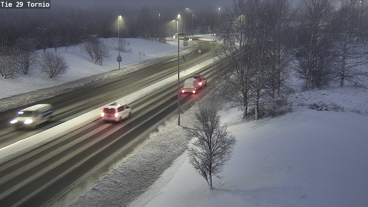Weather Camera Image Väg 29 Torneå, Tornio, Lappi