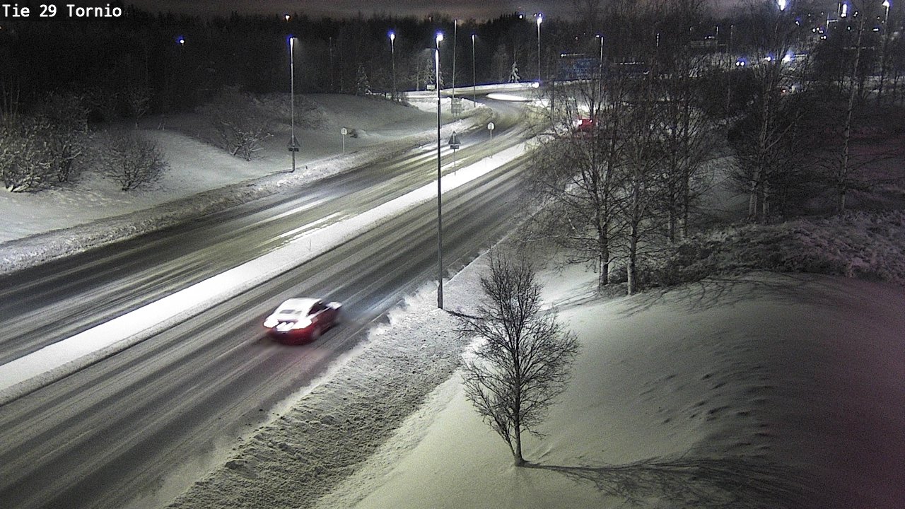 Weather Camera Image Väg 29 Torneå, Tornio, Lappi