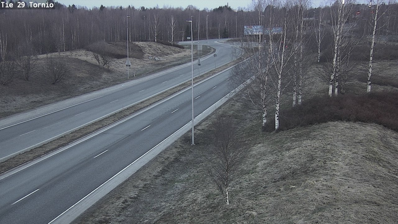 Weather Camera Image Väg 29 Torneå, Tornio, Lappi