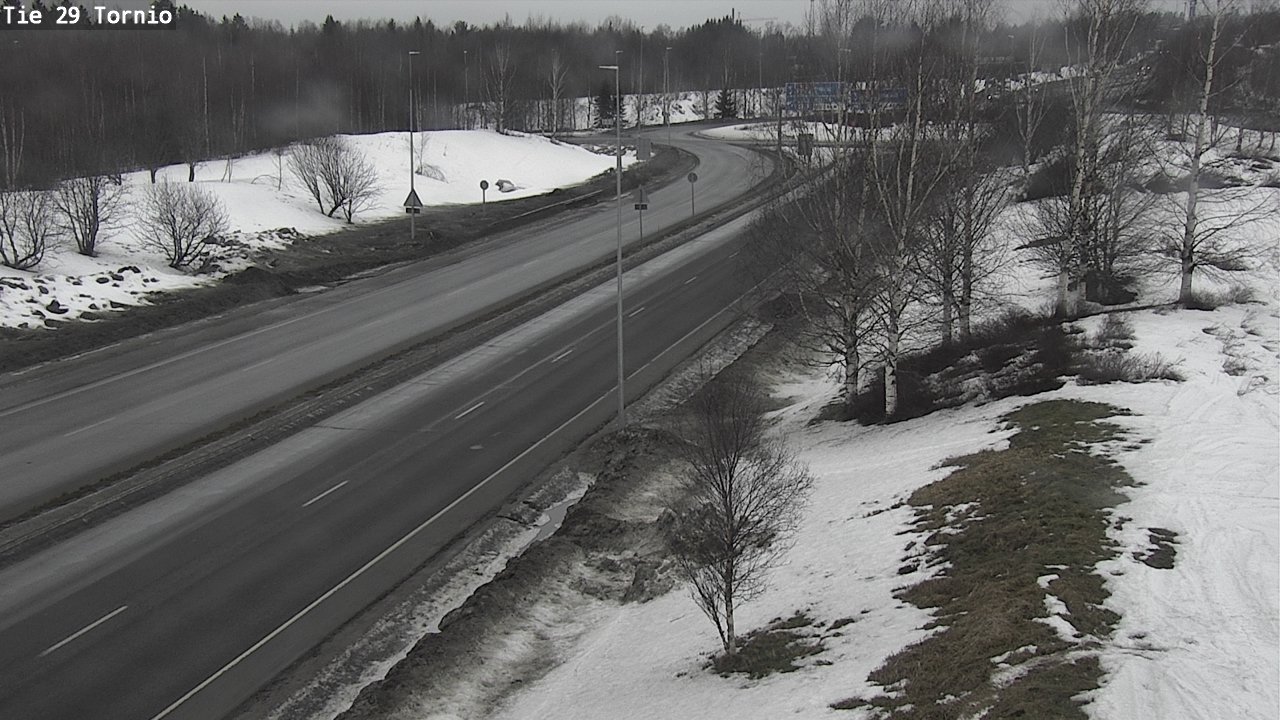 Weather Camera Image Väg 29 Torneå, Tornio, Lappi