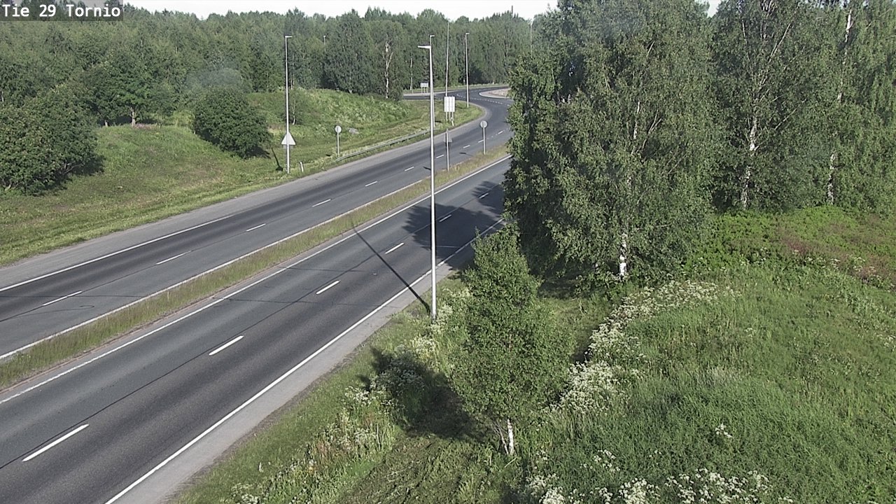 Weather Camera Image Väg 29 Torneå, Tornio, Lappi