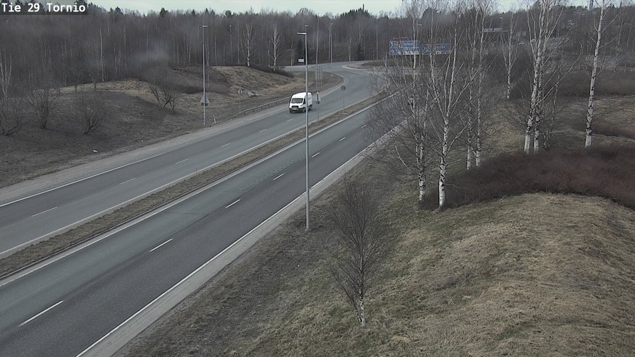 Weather Camera Image Väg 29 Torneå, Tornio, Lappi