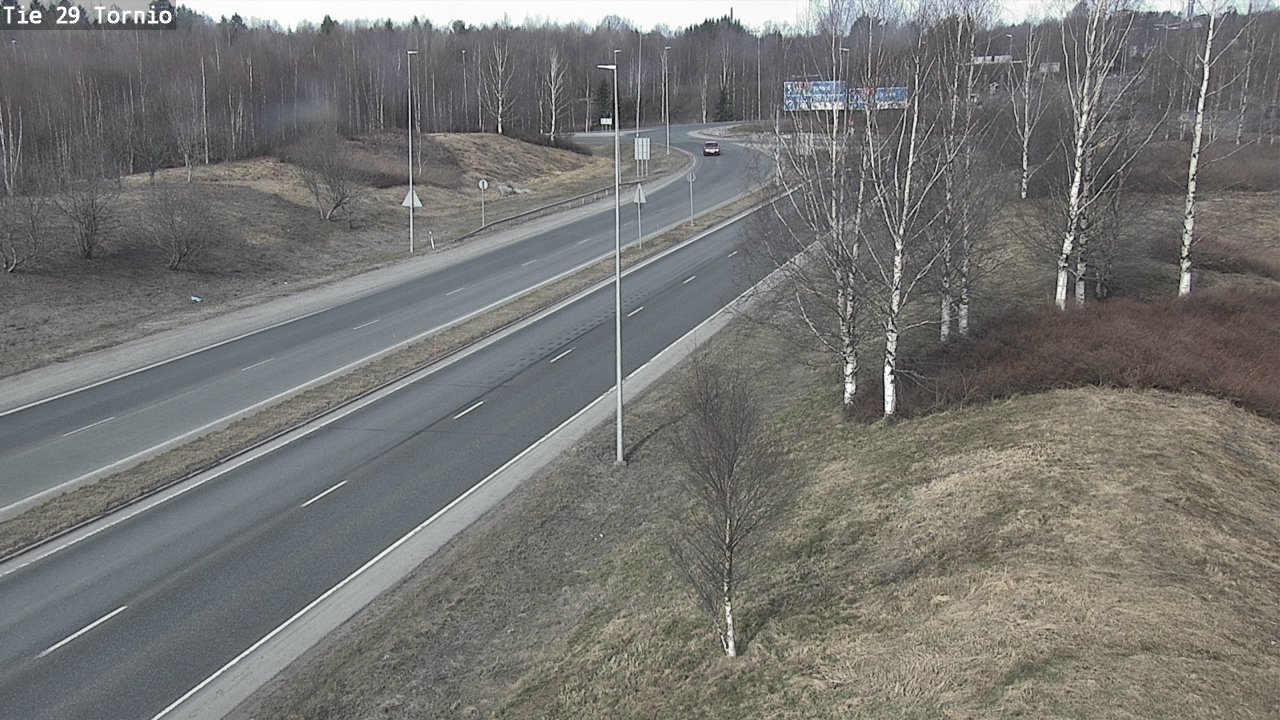 Weather Camera Image Väg 29 Torneå, Tornio, Lappi