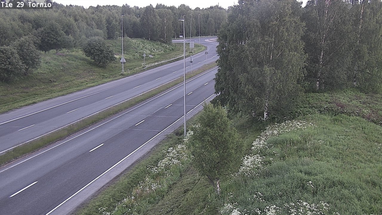 Weather Camera Image Väg 29 Torneå, Tornio, Lappi