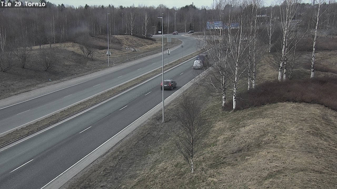 Weather Camera Image Väg 29 Torneå, Tornio, Lappi