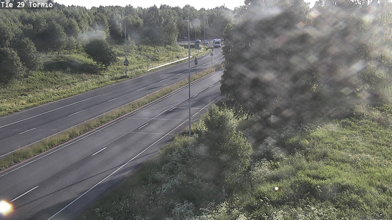 Weather Camera Image Väg 29 Torneå, Tornio, Lappi