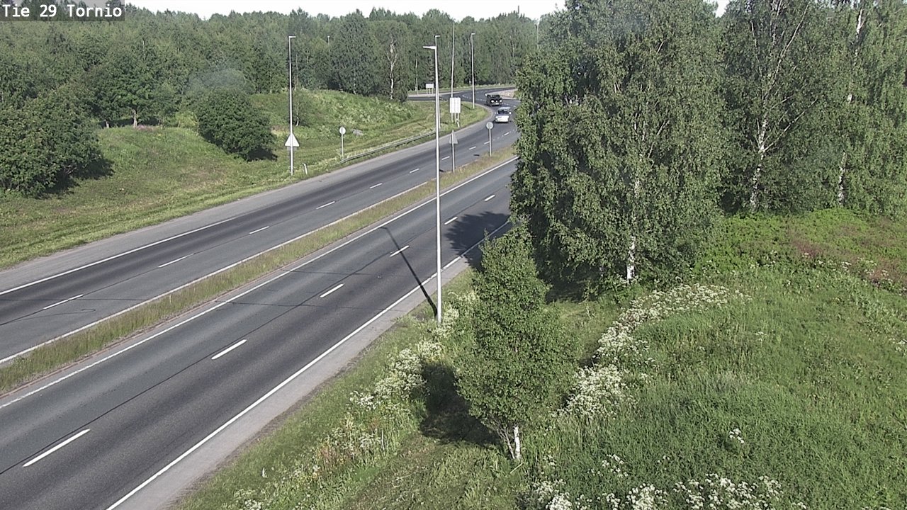 Weather Camera Image Väg 29 Torneå, Tornio, Lappi