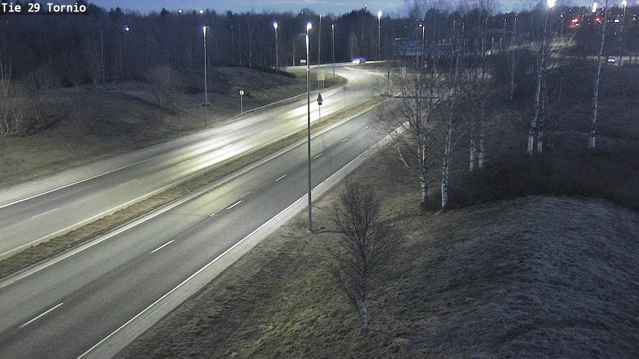 Weather Camera Image Väg 29 Torneå, Tornio, Lappi