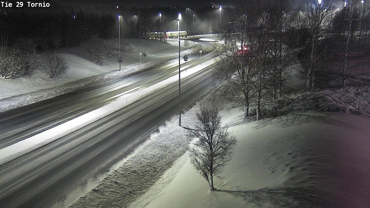Weather Camera Image Väg 29 Torneå, Tornio, Lappi