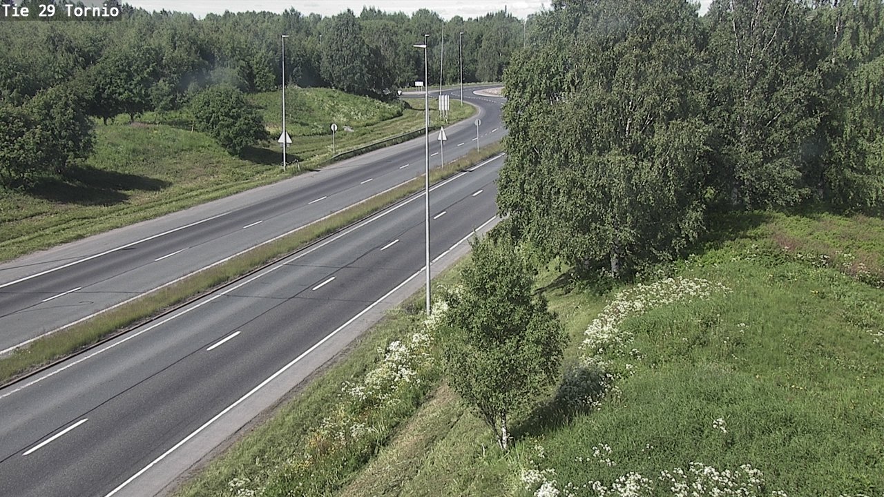 Weather Camera Image Väg 29 Torneå, Tornio, Lappi